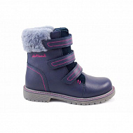 Ботинки ортопедические Сурсил-Орто зимние с натуральным мехом для девочек A45-062 синие.