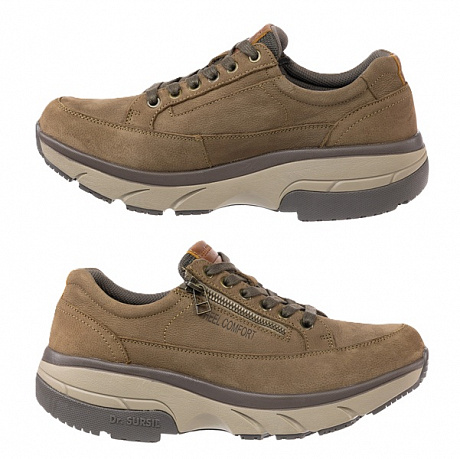 Кроссовки ортопедические Heel Comfort мужские DSHC-241206 коричневые. Изображение 2 из 4